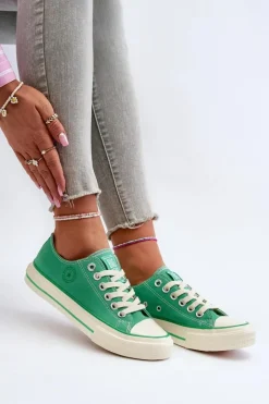 Damskie Big Star Shoes Niskie Trampki Damskie Big Star NN274268 Zielone