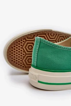 Damskie Big Star Shoes Niskie Trampki Damskie Big Star NN274268 Zielone