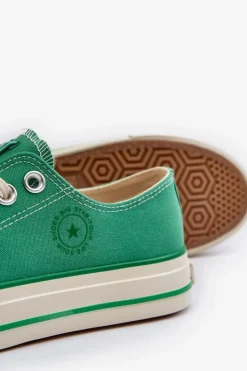 Damskie Big Star Shoes Niskie Trampki Damskie Big Star NN274268 Zielone