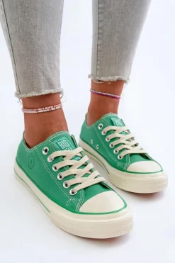 Damskie Big Star Shoes Niskie Trampki Damskie Big Star NN274268 Zielone