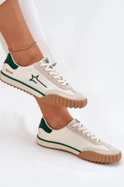 Big Star Shoes Trampki Damskie Big Star|Trampki Damskie Niskie*Niskie Trampki Damskie Big Star NN274867 Beżowe