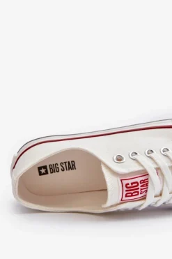 Big Star Shoes Trampki Damskie Big Star|Trampki Damskie Niskie*Niskie Trampki Damskie Big Star NN274274 Białe Biały