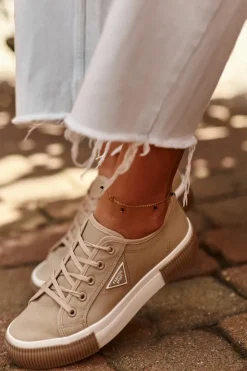 Boto Trampki Damskie Niskie*Niskie Trampki Damskie Brązowe Enalae