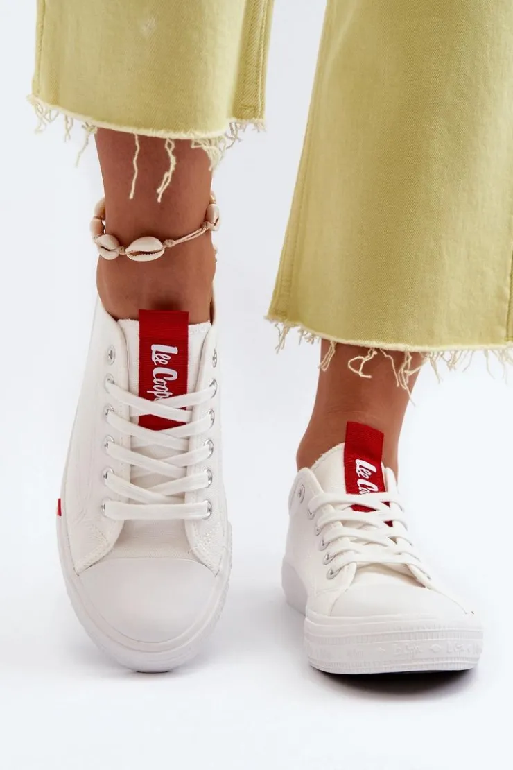 Damskie Lee Cooper Niskie Trampki Damskie LCW-24-31-2239 Białe