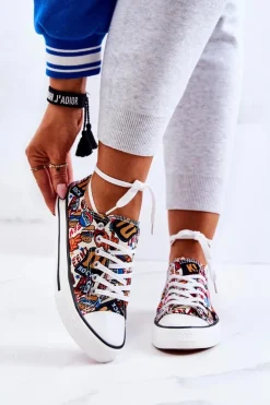 Best Boto Niskie Trampki Logowane Multikolor Desiree