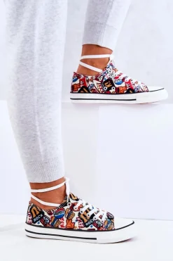 Best Boto Niskie Trampki Logowane Multikolor Desiree