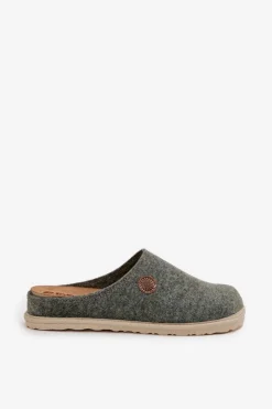 Online INBLU Obuwie Domowe Kapcie Damskie CS000047 Zielone Zielony