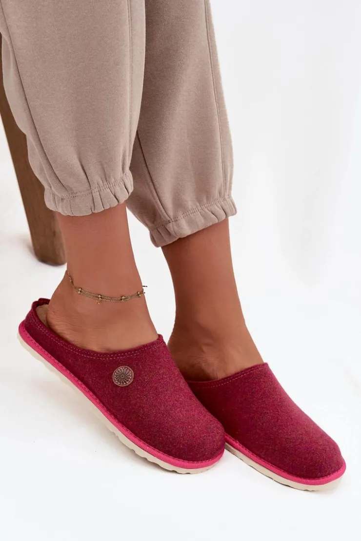 Best INBLU Obuwie Domowe Kapcie Damskie CS000047 Różowe Różowy