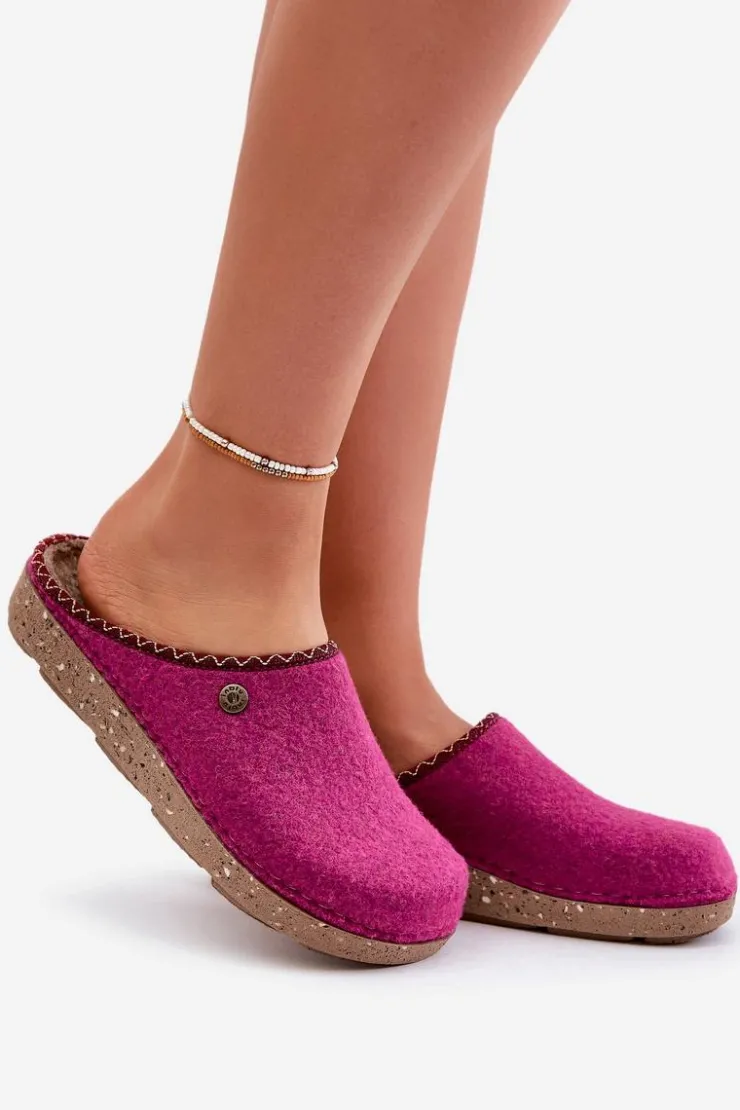 Damskie INBLU Obuwie Domowe Kapcie Damskie ED000018 Fuksja