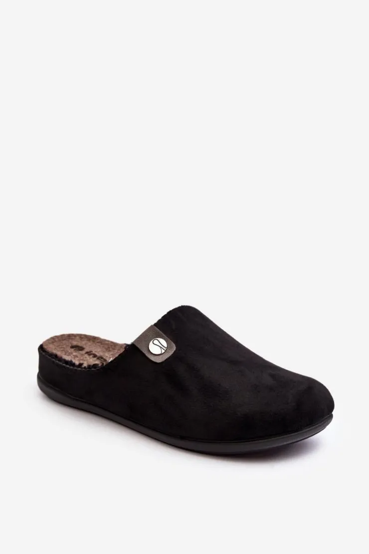 Damskie INBLU Obuwie Domowe Kapcie Damskie GF000011 Czarne