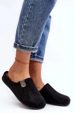 Damskie INBLU Obuwie Domowe Kapcie Damskie GF000011 Czarne