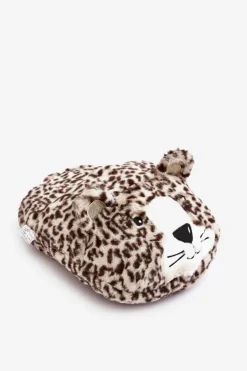 Boto Dziewczęce|Kapcie Klasyczne*Ocieplacz Na Stopy Beżowo-Brązowy Tygrys Vlefara