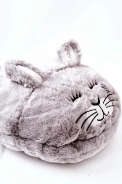 Damskie Boto Ocieplacz Na Stopy Króliczek Szary