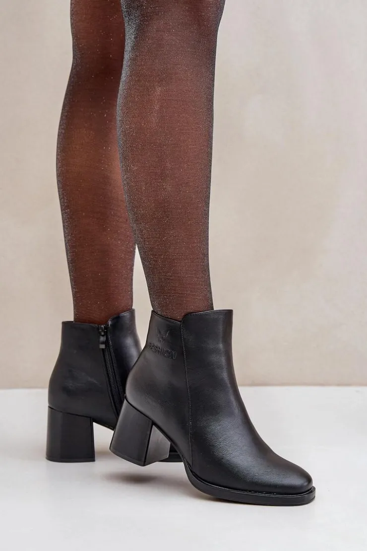 Online Evento Ocieplane Botki Na Słupku Czarne Feliveth