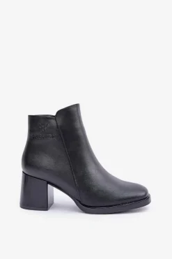 Online Evento Ocieplane Botki Na Słupku Czarne Feliveth