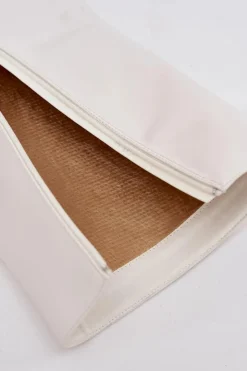 Damskie Boto Ocieplane Kozaki Na Szpilce Z Wywiniętą Cholewką Białe Tamonia