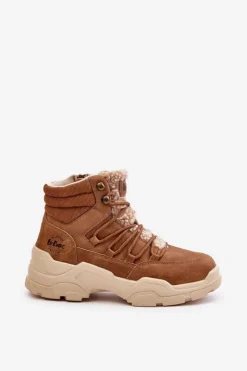 Damskie Lee Cooper Ocieplane Trapery Damskie LCJ-24-03-3061L Brązowe