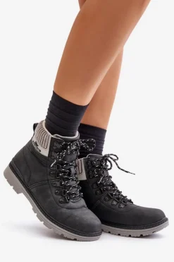 Sale Lee Cooper Ocieplane Trapery Damskie LCJ-24-03-3043 Czarne Czarny