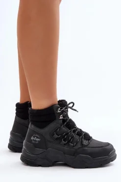 Hot Lee Cooper Ocieplane Trapery Damskie LCJ-24-03-3060L Czarne