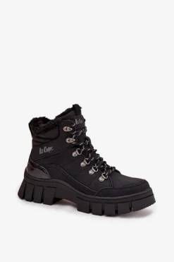 Damskie Lee Cooper Ocieplane Trapery Damskie LCJ-25-31-3911 Czarne