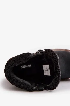 Damskie Big Star Shoes Ocieplane Trapery Damskie Big Star OO274A287 Czarne