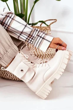 Best Boto Ocieplane Workery Z Kieszenią Beżowe Awesome