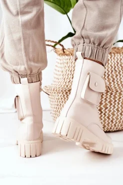 Best Boto Ocieplane Workery Z Kieszenią Beżowe Awesome