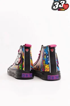 Big Star Shoes Oficjalne Trampki Damskie BIG STAR x WOŚP RR274A653 Czarny