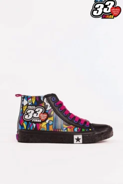 Big Star Shoes Oficjalne Trampki Damskie BIG STAR x WOŚP RR274A653 Czarny