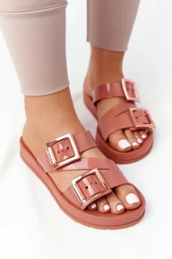 ZAXY Klapki Damskie Klasyczne*Pachnące Gumowe Klapki Eco Friendly HH285106 Ceglaste