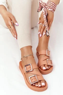 Damskie ZAXY Pachnące Gumowe Klapki Eco Friendly HH285105 Camel