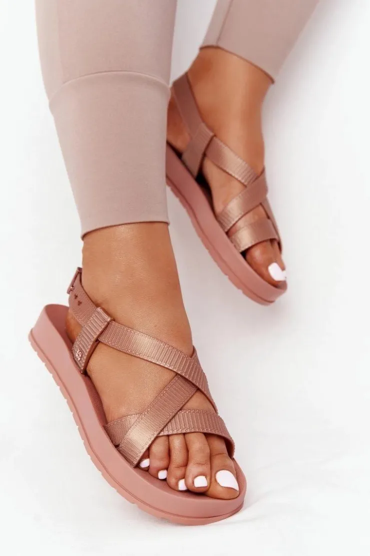 ZAXY Sandały Gumowe|Sandały Płaskie*Pachnące Gumowe Sandaly Eco Friendly HH285167 Nude