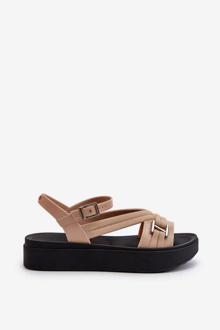 Damskie ZAXY Pachnące Sandały Damskie Na Platformie LL285063 Beżowe