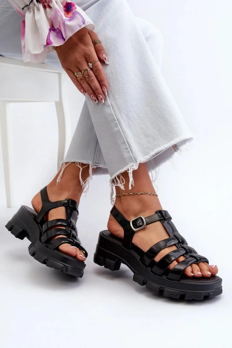 Damskie ZAXY Pachnące Sandały Damskie NN285039 Czarne