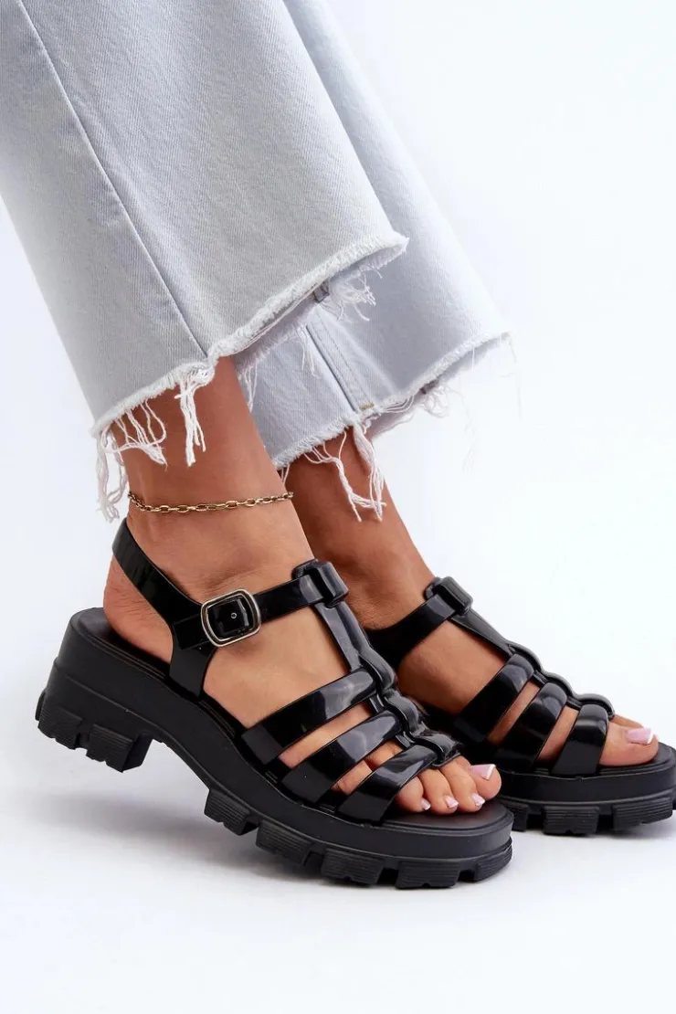 Damskie ZAXY Pachnące Sandały Damskie NN285039 Czarne