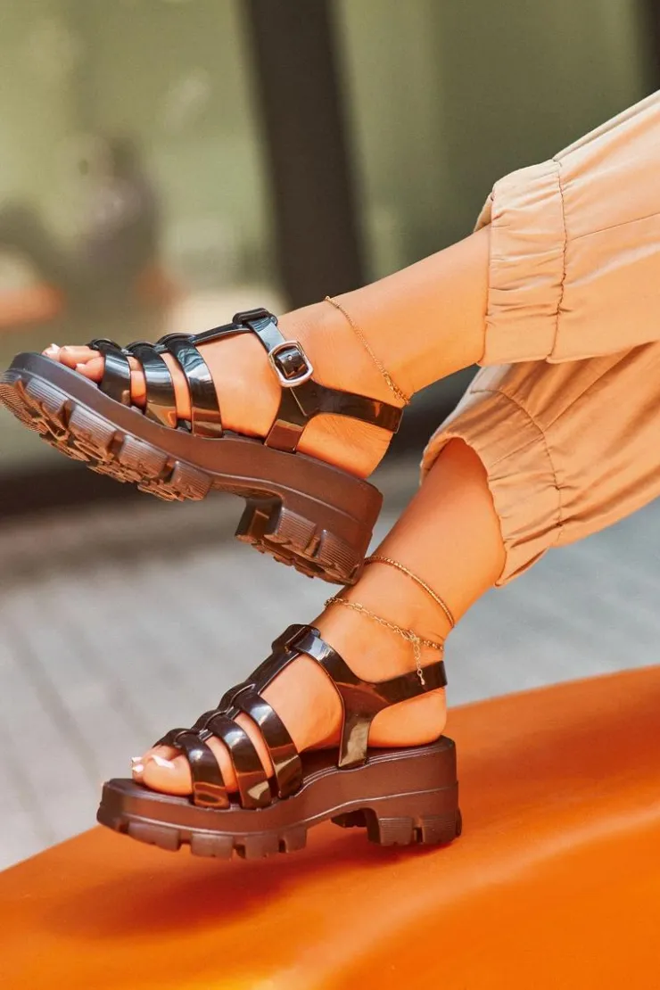 Damskie ZAXY Pachnące Sandały Damskie NN285039 Czarne