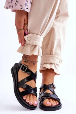 Damskie ZAXY Pachnące Sandały Eco Friendly JJ285093 Czarne