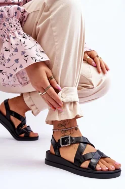 Damskie ZAXY Pachnące Sandały Eco Friendly JJ285093 Czarne