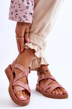 ZAXY Sandały Gumowe|Sandały Płaskie*Pachnące Sandały Eco Friendly JJ285094 Nude