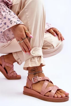 ZAXY Sandały Gumowe|Sandały Płaskie*Pachnące Sandały Eco Friendly JJ285094 Nude