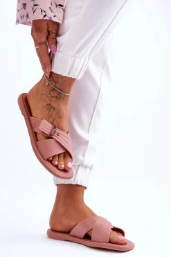 Damskie ZAXY Pachnące Wegańskie Klapki JJ285216 Nude