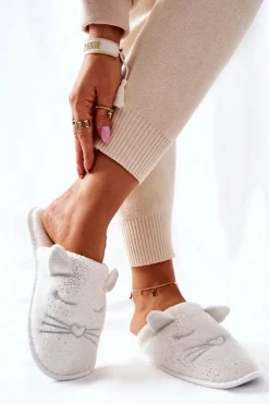 Evento Papcie Błyszczące Kotki Z Uszami Białe Kaisy Biały