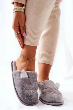 Evento Papcie Błyszczące Kotki Z Uszami Szare Kaisy