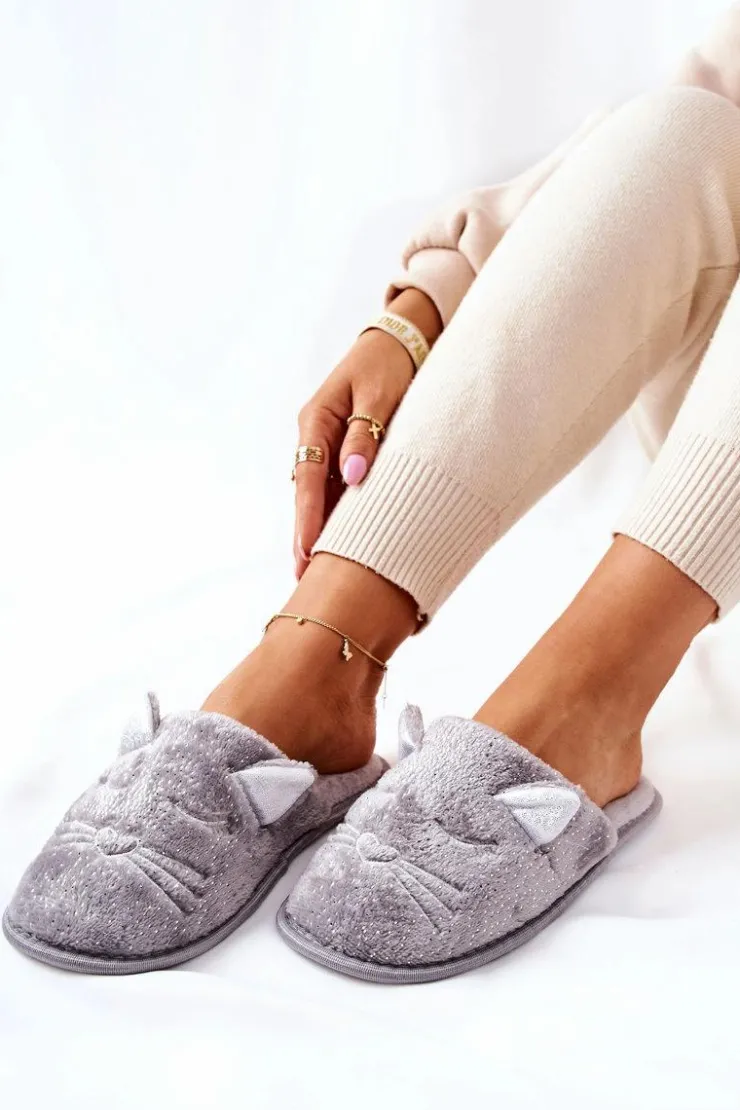 Evento Papcie Błyszczące Kotki Z Uszami Szare Kaisy