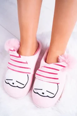 Hot Boto Papcie damskie Domowe Jasno Różowe Mashimaro