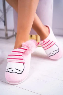 Hot Boto Papcie damskie Domowe Jasno Różowe Mashimaro