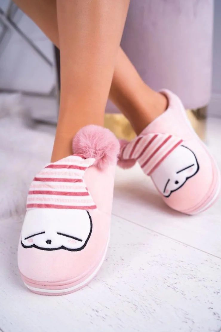 Damskie Boto Papcie damskie Domowe Różowe Mashimaro