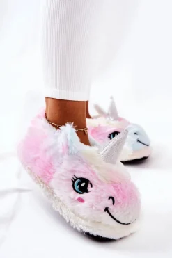 Damskie Boto Papcie Damskie Wsuwane Jednorożce Wielokolorowe