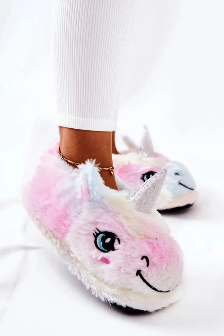 Damskie Boto Papcie Damskie Wsuwane Jednorożce Wielokolorowe