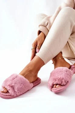 Discount Boto Papcie Damskie Z Futerkiem Różowe Trusted